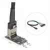 DELOCK sisemine M.2 Mini-SAS-ile adapterkaart 64260, M.2 host, Mini-SAS väljund, JMicron JMB585, must, LED