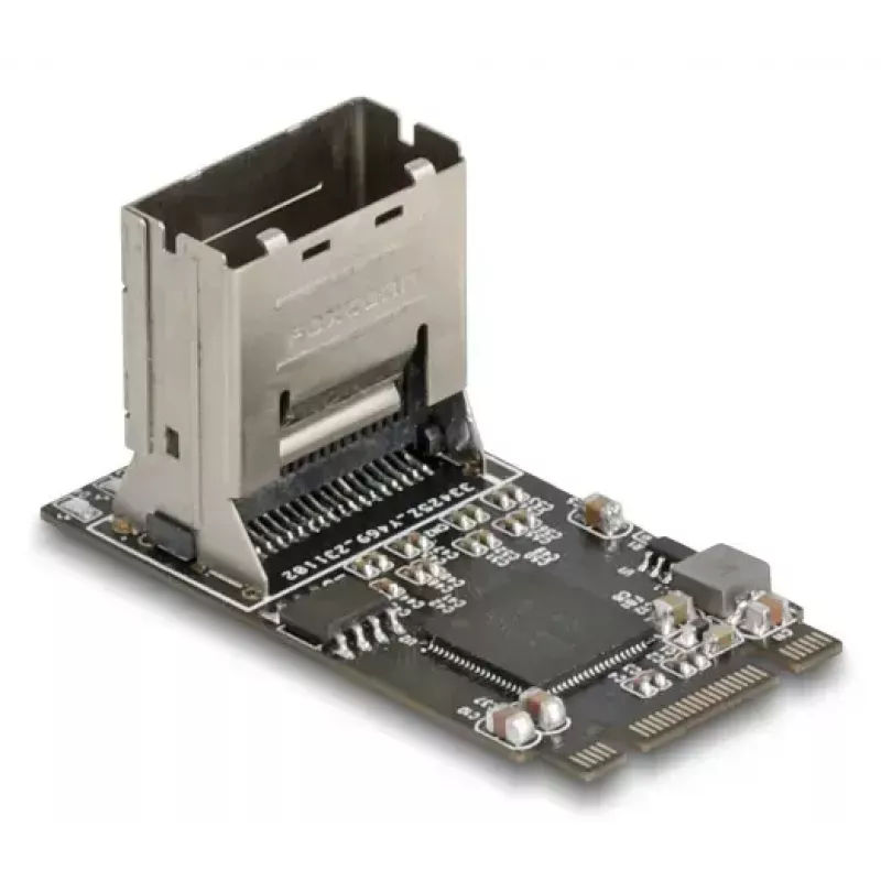 DELOCK sisemine M.2 Mini-SAS-ile adapterkaart 64260, M.2 host, Mini-SAS väljund, JMicron JMB585, must, LED