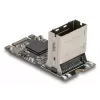 DELOCK sisemine M.2 Mini-SAS-ile adapterkaart 64260, M.2 host, Mini-SAS väljund, JMicron JMB585, must, LED