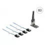 DELOCK sisemine M.2 Mini-SAS-ile adapterkaart 64260, M.2 host, Mini-SAS väljund, JMicron JMB585, must, LED