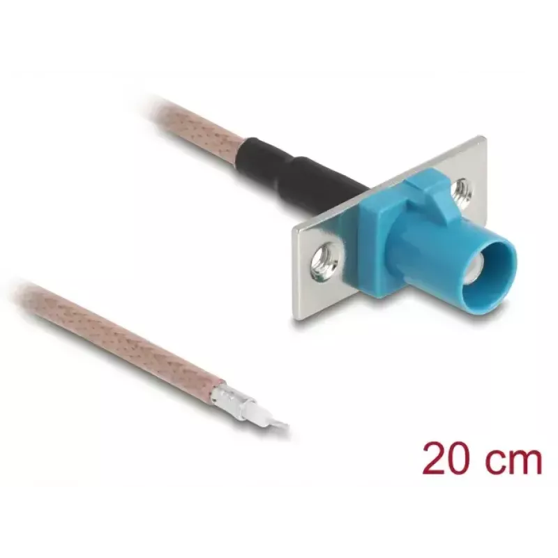 DELOCK 90726 koaksiaalkaabel RG-316/U 0,2 m FAKRA Z pistikuga