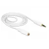 Audio kaabel 3.5mm Male to Female DeLOCK 83765 1m Valge