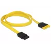 SATA-kaabel DeLOCK 0,7 m 2xSATAIII SATA 7-kontaktiline must kollane