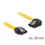 SATA kaabel DeLOCK 83958 0,2m SATA 7-kontaktiline Must Kollane
