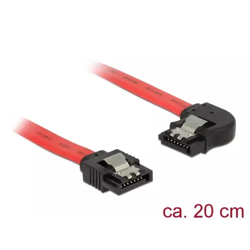 SATA-kaabel DeLOCK 83962 0,2 m SATA 7-pin punane