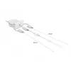 DeLOCK Easy 45 moodul USB 2.0 3-in-1 sissetõmmatav kaabel 0,5 m