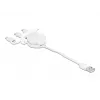 DeLOCK Easy 45 moodul USB 2.0 3-in-1 sissetõmmatav kaabel 0,5 m
