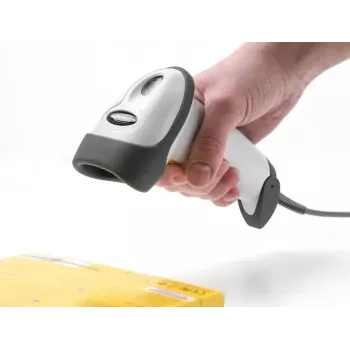 DeLOCK USB vöötkoodiskanner 1D Laser Helehall Käeshoitav Juhtmega RJ-50
