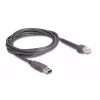 DeLOCK USB vöötkoodiskanner 1D Laser Helehall Käeshoitav Juhtmega RJ-50