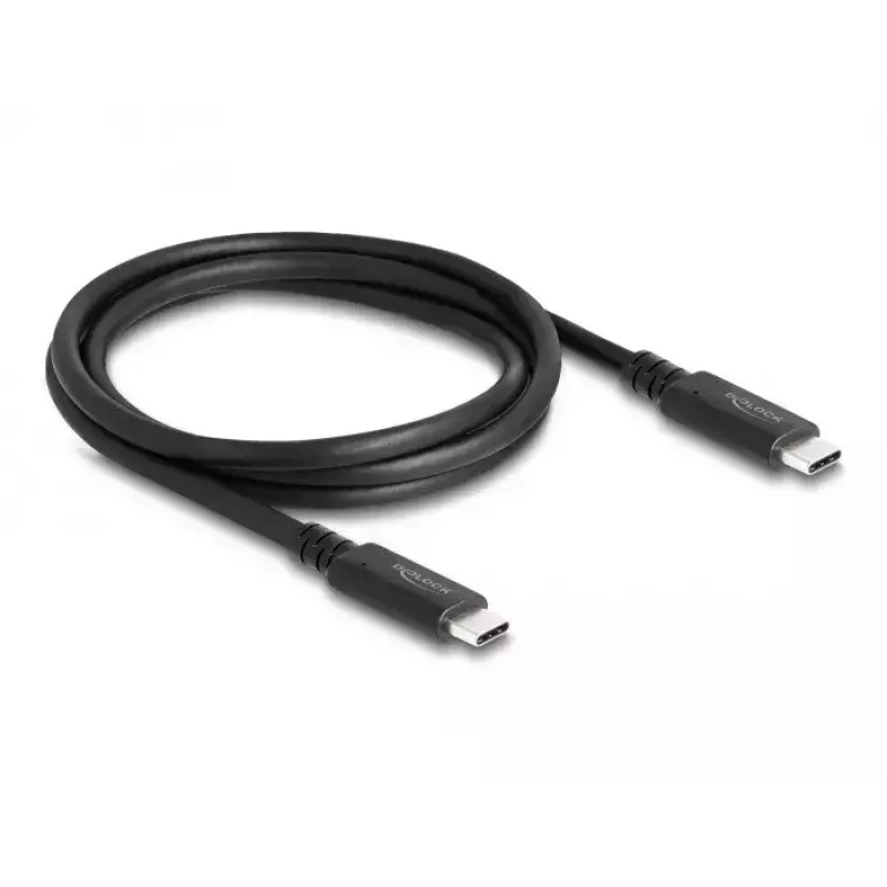 DeLOCK USB4 40 Gbps koaksiaalkaabel 1.2 m USB PD 3.1 240 W
