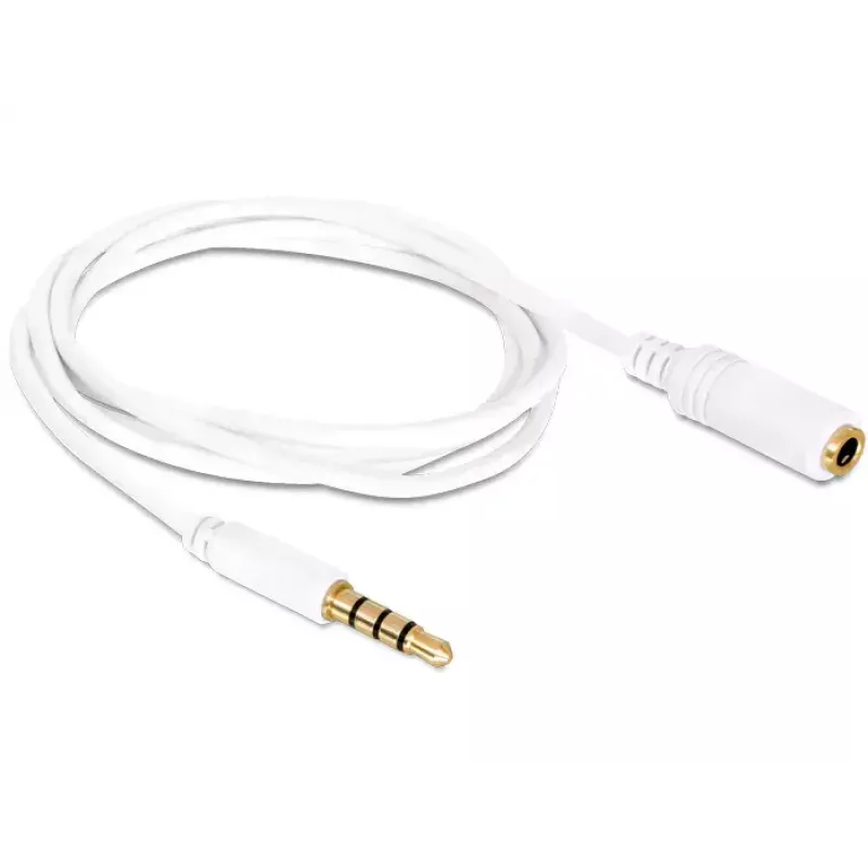 Audio kaabel DeLOCK 84717 0.5m 3.5mm Valge