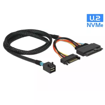 Kaabel DeLOCK 0,75m SFF-8643/U.2 SFF-8639+SATA