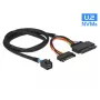 Kaabel DeLOCK 0,75m SFF-8643/U.2 SFF-8639+SATA