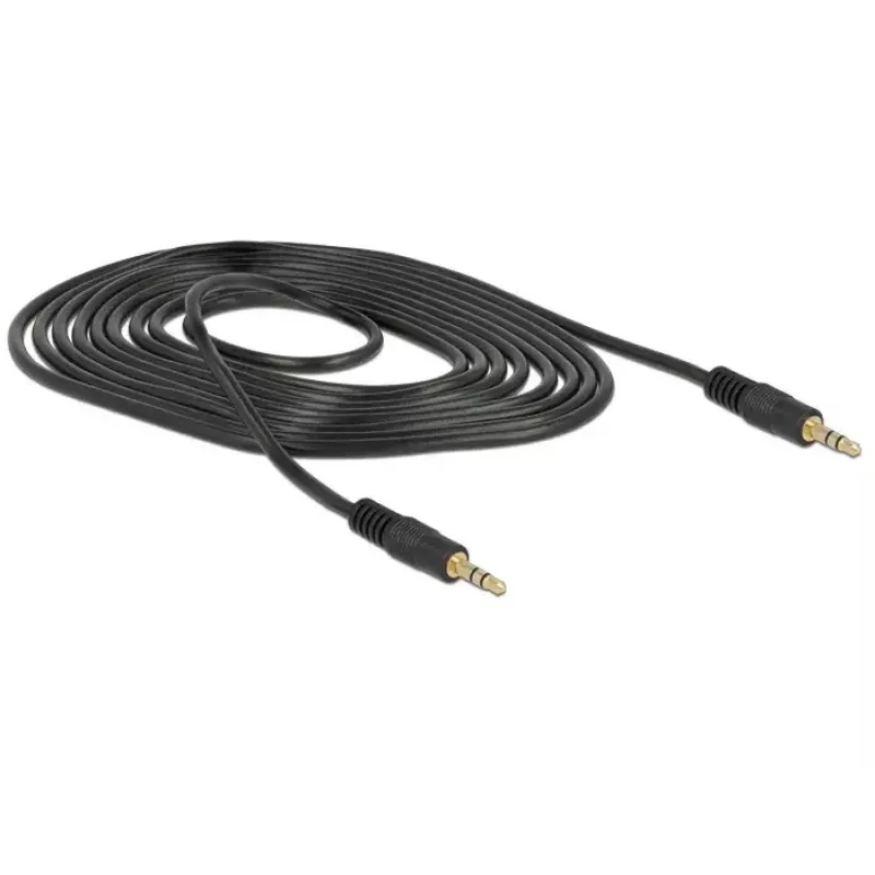 3,5 mm helikaabel DeLOCK 83746, 2 m, must