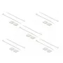 DeLOCK 18677 kaablisideme kinnitus, valge nailon, 10 tk