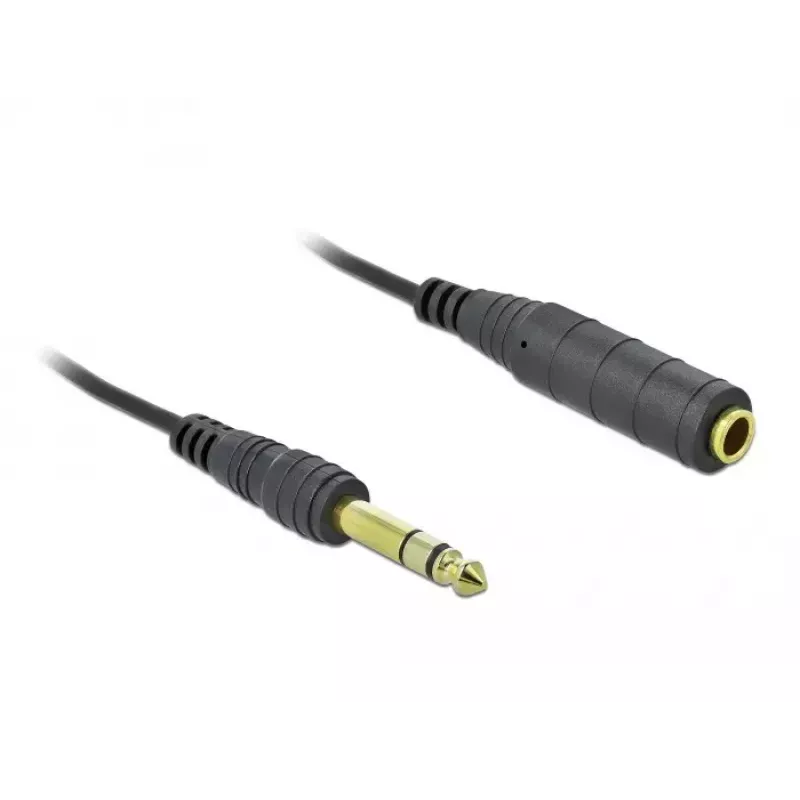 Audio kaabel DeLOCK 85938 2m 6.35mm Must