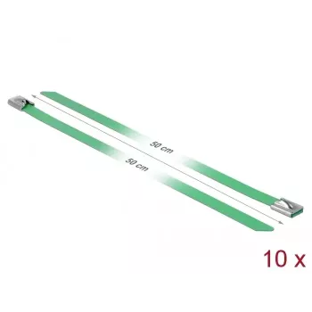 Kaabliside DeLOCK 18808 terasest roheline 10 tk