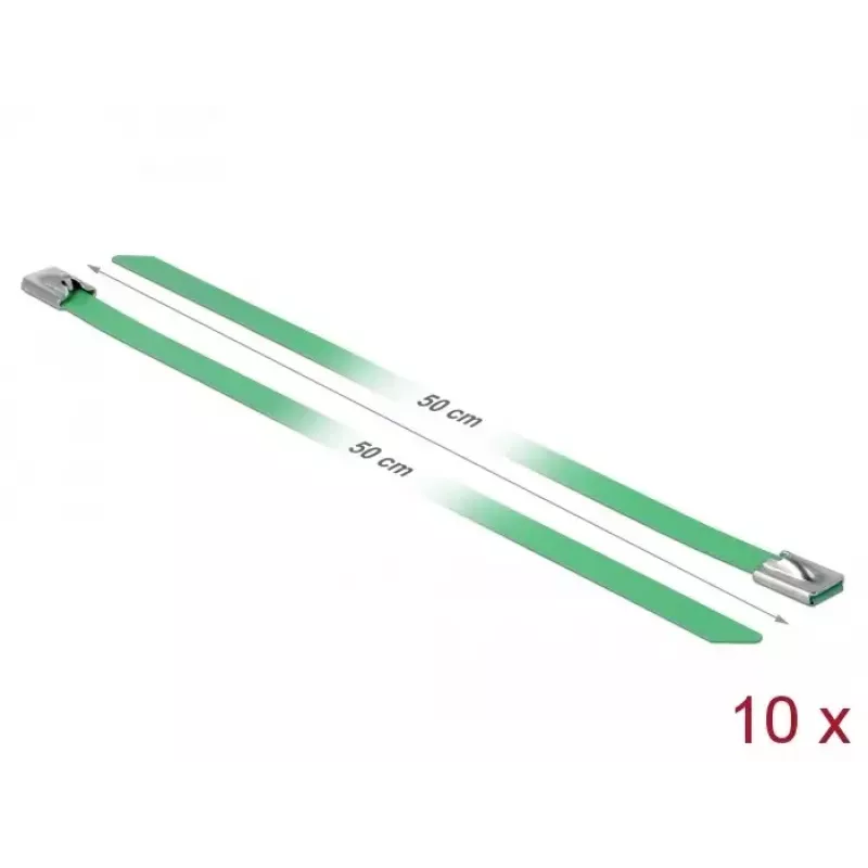 Kaabliside DeLOCK 18808 terasest roheline 10 tk