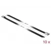 DELOCK 18815 kaabliside, teras, must, 400 mm, 10 tk