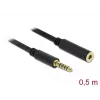 Audio kaabel DeLOCK 85795 0.5m 4.4mm Must