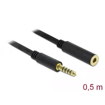 Audio kaabel DeLOCK 85795 0.5m 4.4mm Must