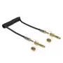Audio kaabel DELOCK 85836 — 1 m, 3,5 mm isane-isasele, kullatud kontaktid, AWG 28, must
