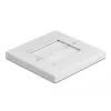 Seinaplaat DeLOCK 66495 valge