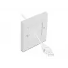 Seinaplaat DeLOCK 66495 valge