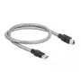 USB 3.2 Gen 1 kaabel Tüüp-A isane Tüüp-B isasele DeLOCK 86777 0,5 m