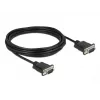 Jadakaabel DeLOCK 86576 Must 5 m RS-232 Sub-D9