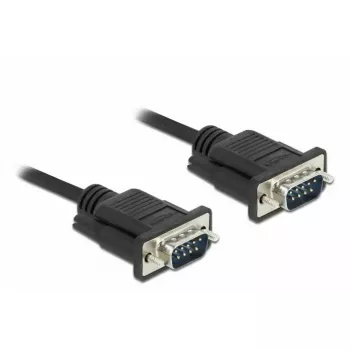 Jadakaabel DeLOCK 86576 Must 5 m RS-232 Sub-D9