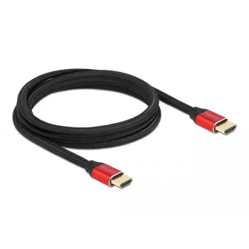 HDMI-kaabel DeLOCK Ultra High Speed 48 Gbps 8K 60 Hz punane 2 m