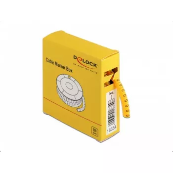 Kaablimarker DeLOCK 18354 kollane plastik 500 tk