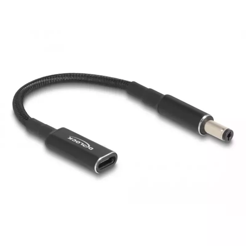 DeLOCK Adapterkaabel USB USB-C emane 5.5 x 2.1 mm isane 15 cm