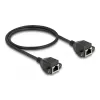DeLOCK RJ50 pikenduskaabel emane-emane S/FTP 0,5 m must