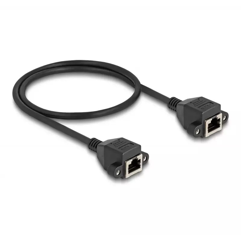 DeLOCK RJ50 pikenduskaabel emane-emane S/FTP 0,5 m must