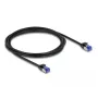 DeLOCK võrgukaabel RJ45 Cat.6A S/FTP õhuke 2 m must