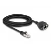 DELOCK RJ50 pikenduskaabel, isane pistik – emane pistikupesa, S/FTP, 3 m, must