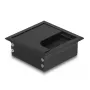 Kaabliläbiviik DELOCK 66855 laua jaoks, must, 80×80×28 mm, 1 tk