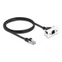 DeLOCK võrgupikenduskaabel Cat.6A 1m Must S/FTP RJ45