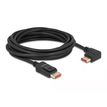 DisplayPort-kaabel DeLOCK 87049 5m isas-sirge isas-90° vasaknurkne 8K 60Hz