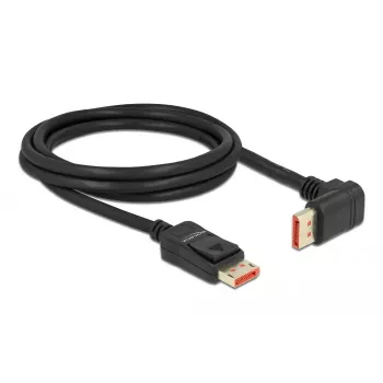 DisplayPort-kaabel DeLOCK 87055 2m 8K 60Hz isane isasele 90° ülespoole