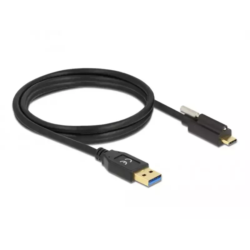USB-kaabel DeLOCK 84028 1,5 m USB 3.2 Gen 1 USB A USB C Must
