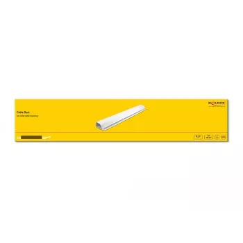 Kaabliriba DeLOCK 20885 lauaalune kinnitus 63 x 28 mm valge 2 tk