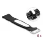 Takja- ja aaskinnitusega kaabliside DeLOCK 203x20mm must 5 tk