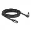Võrgukaabel DeLOCK RJ45 Cat.8.1 90° allanurga / sirge 5 m must