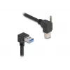 USB-kaabel DeLOCK 80481 90° tüüp-A isane tüüp-B isasele 1m must