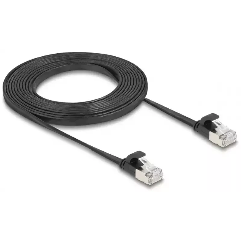 Võrgukaabel DeLOCK 81166 RJ-45 Cat6a 3 m Must