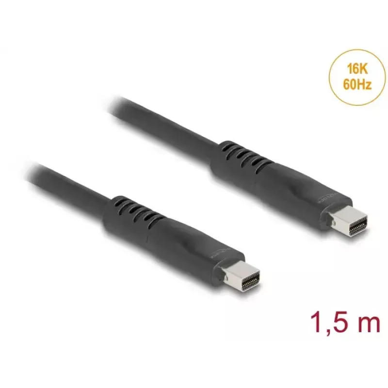 DeLOCK DisplayPort kaabel 1,5 m Mini DisplayPort Must 81177