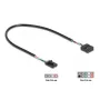 Sisemine USB-kaabel DELOCK 83025 — USB 2.0 4-kontaktiline kuni 10-kontaktiline, 0,03 m, must